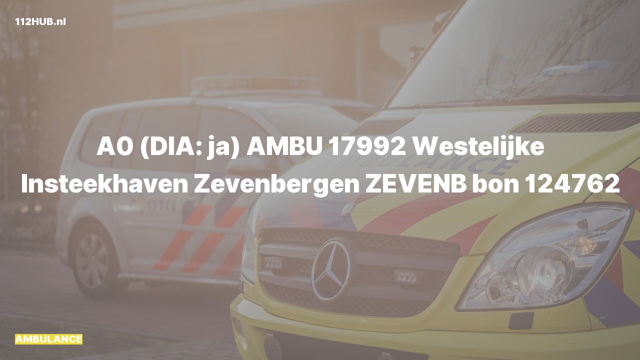 Deelafbeelding voor Ambulance met spoed.