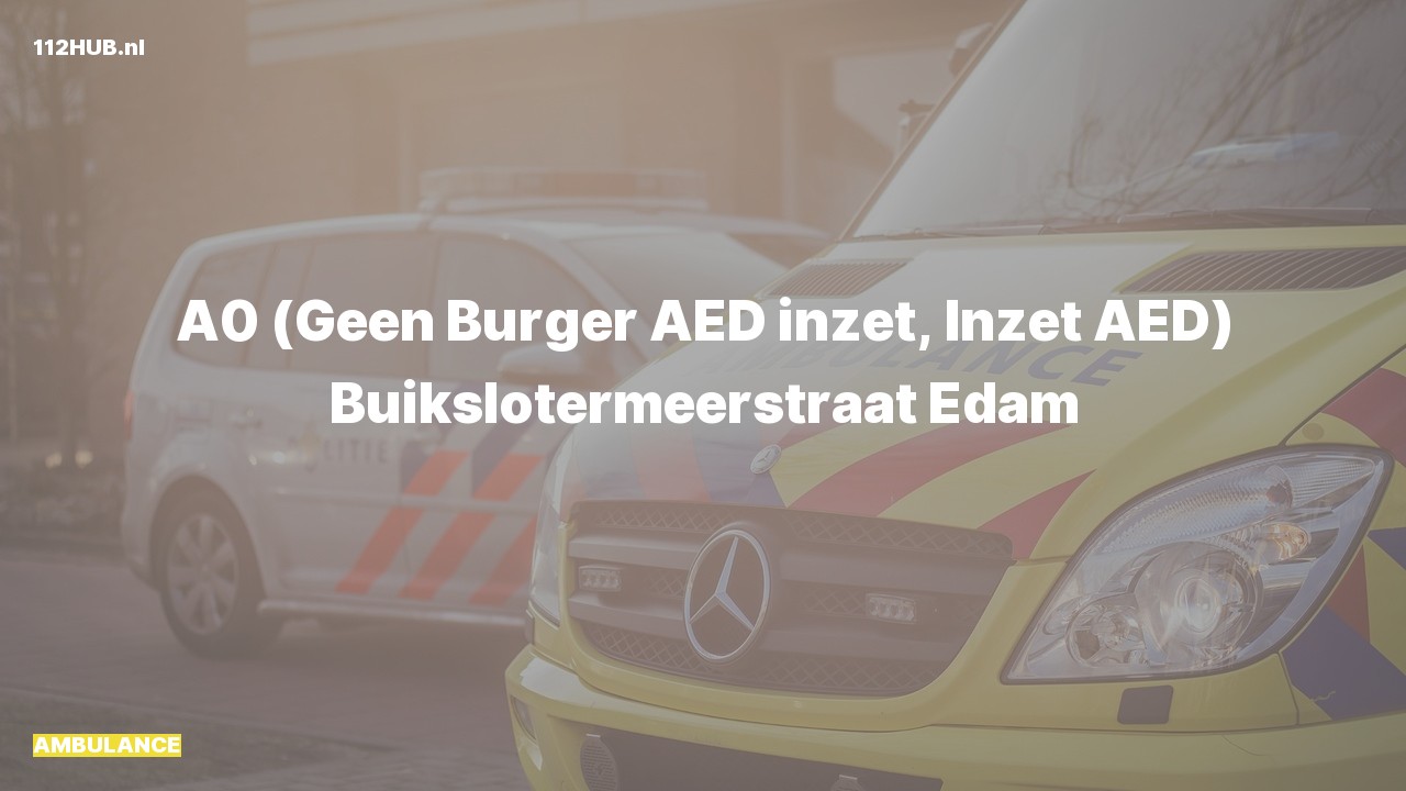 Deelafbeelding voor P2000-melding.