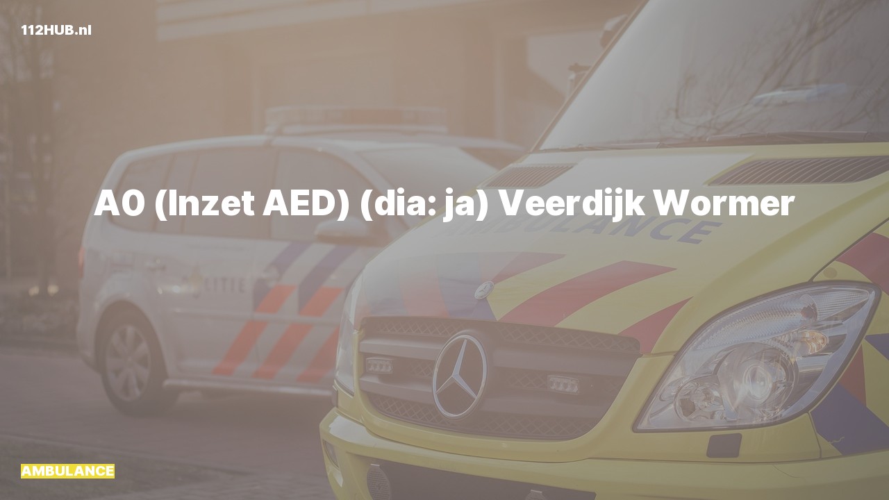 Deelafbeelding voor Ambulance met spoed naar de Veerdijk in Wormer.