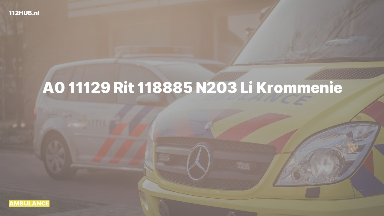 Deelafbeelding voor Ambulance met spoed.