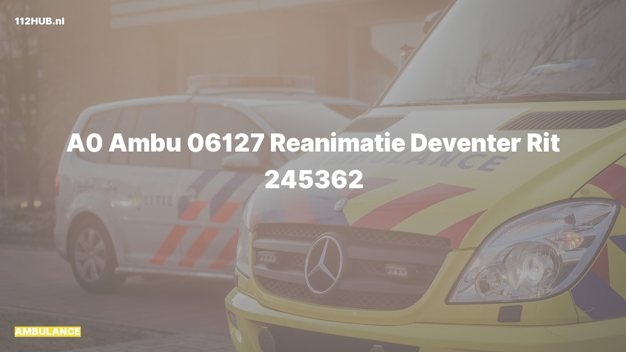 Deelafbeelding voor Ambulance met spoed.