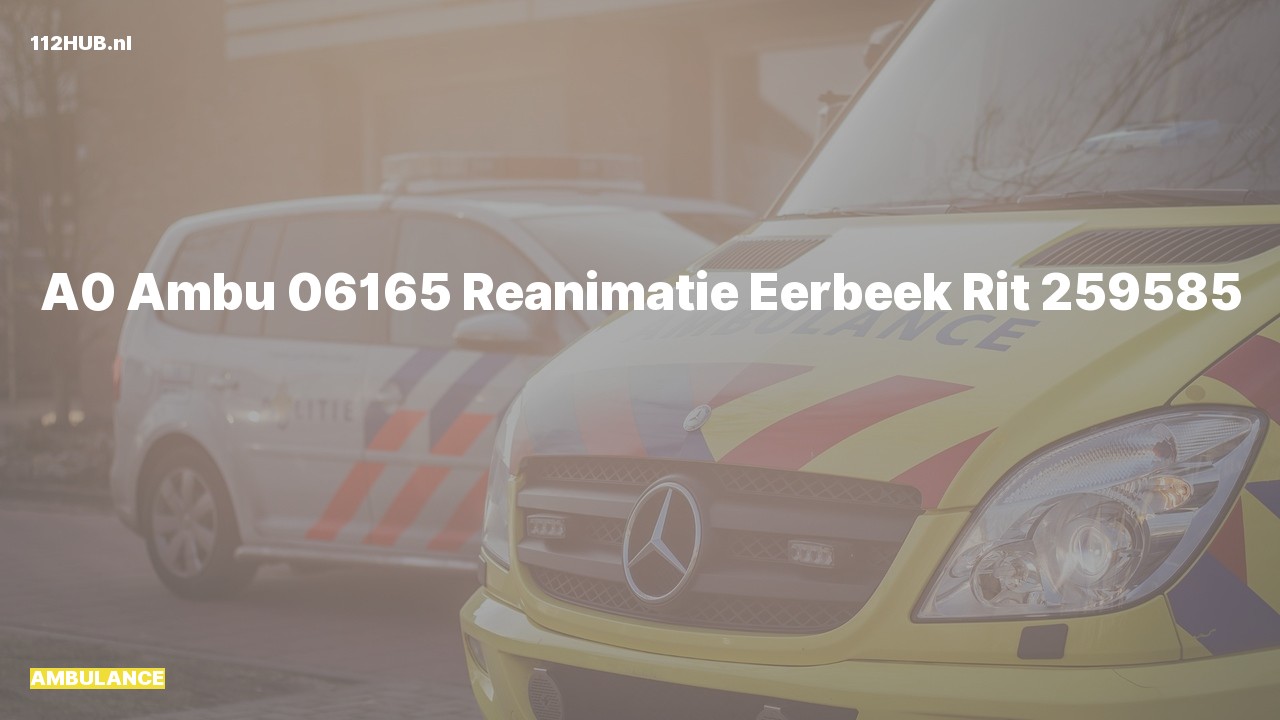 Deelafbeelding voor Ambulance met spoed.