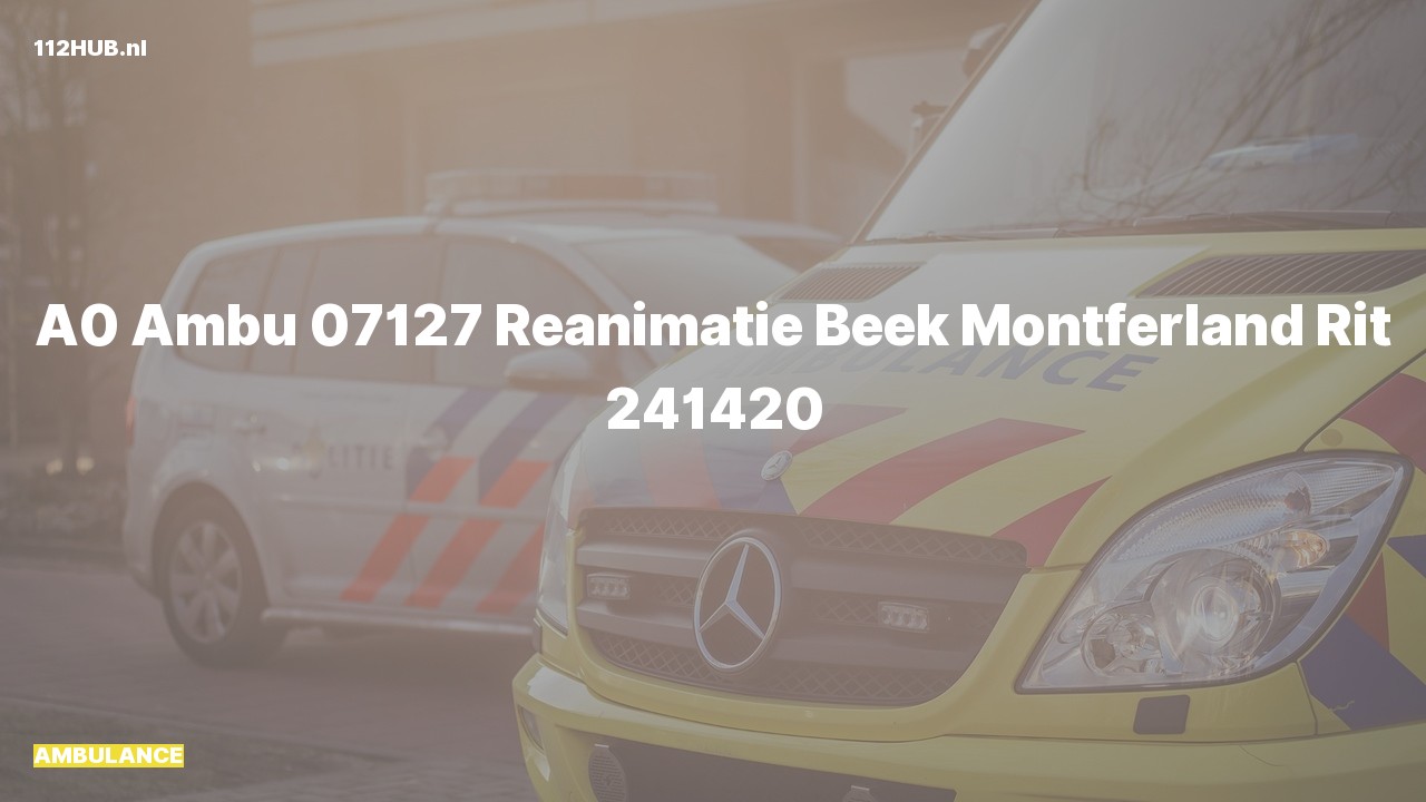 Deelafbeelding voor Ambulance met spoed.