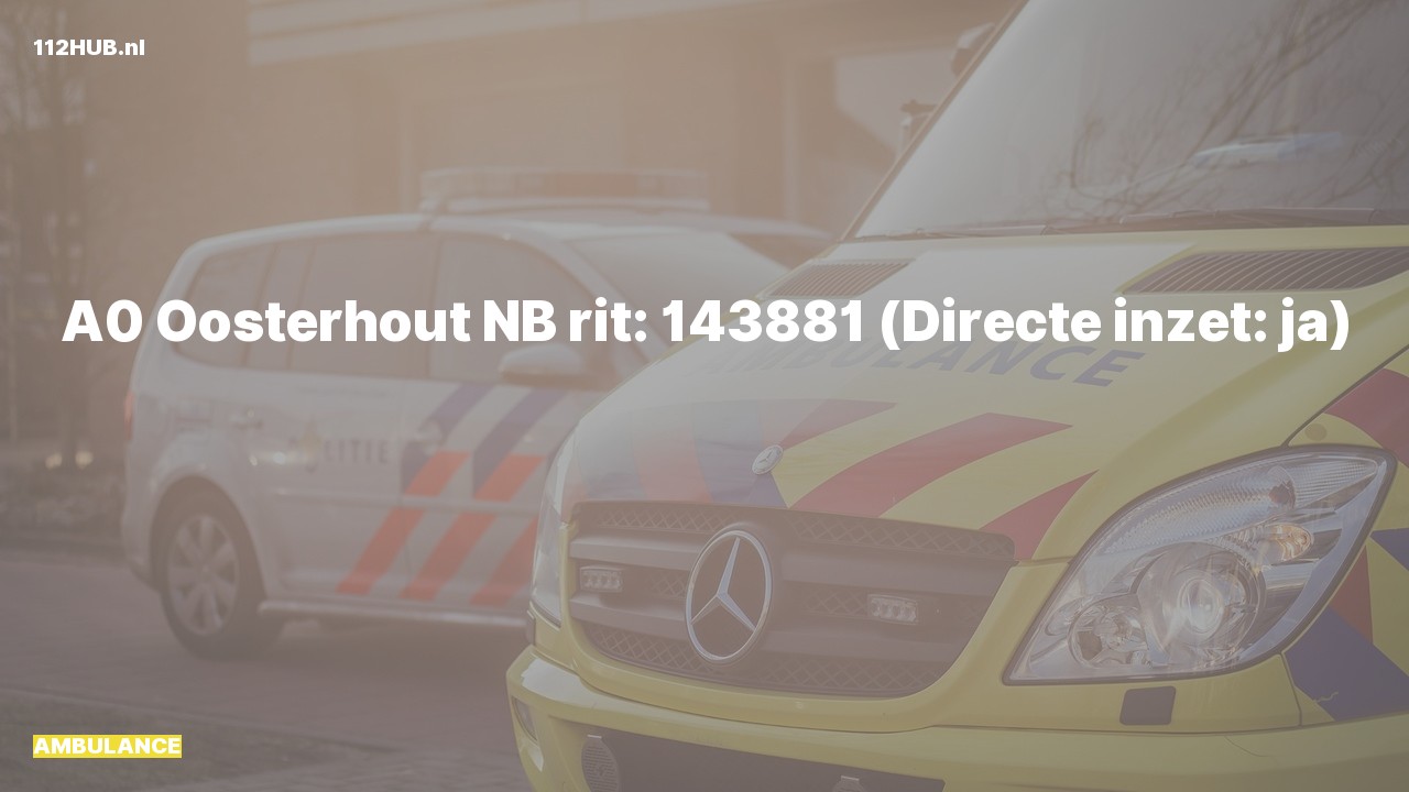 Deelafbeelding voor Ambulance met spoed.