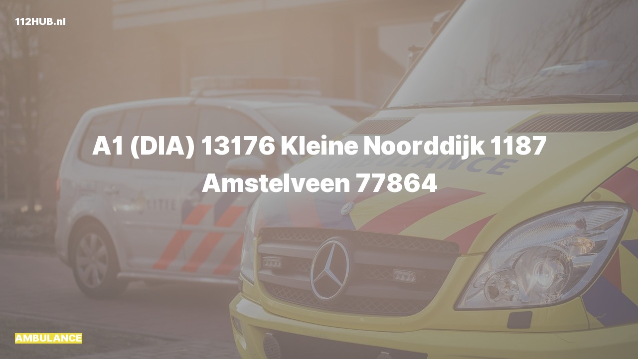 Deelafbeelding voor Ambulance met spoed naar de Kleine Noorddijk in Amstelveen.