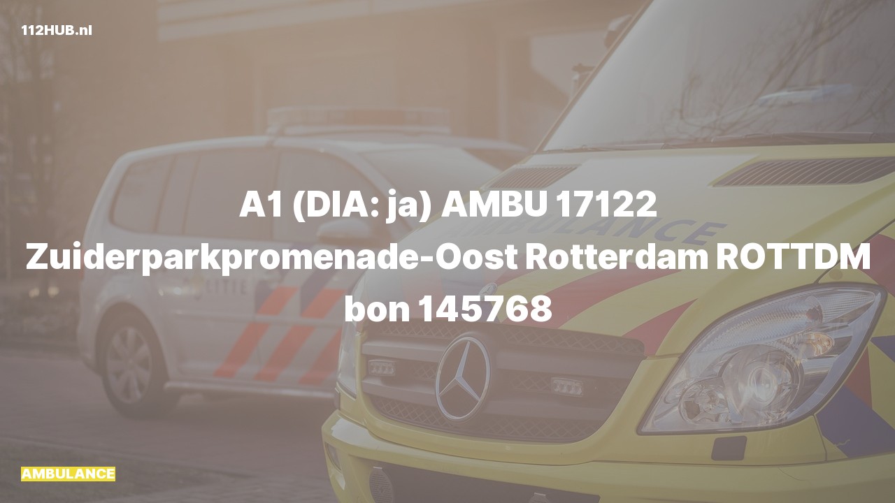 Deelafbeelding voor De ambulance is met spoed uitgerukt
