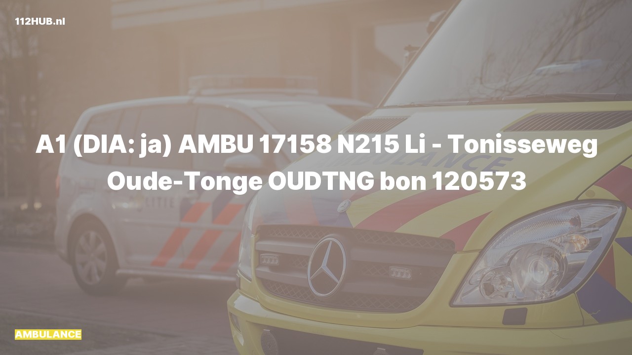 Deelafbeelding voor Ambulance met spoed.