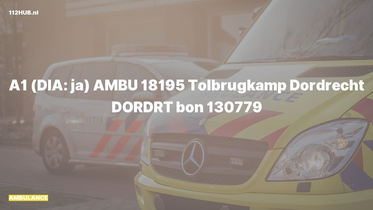 Deelafbeelding voor Ambulance met spoed.