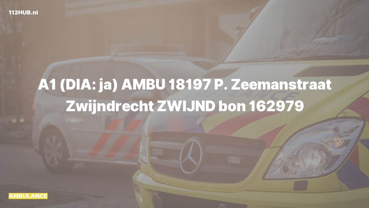 Deelafbeelding voor De ambulance is met spoed uitgerukt