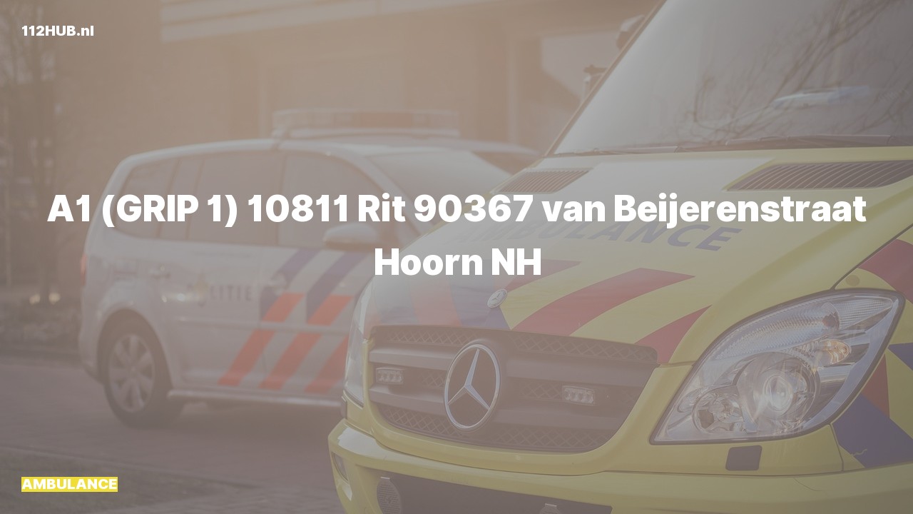 Deelafbeelding voor Ambulance met spoed naar de van Beijerenstraat in Hoorn.