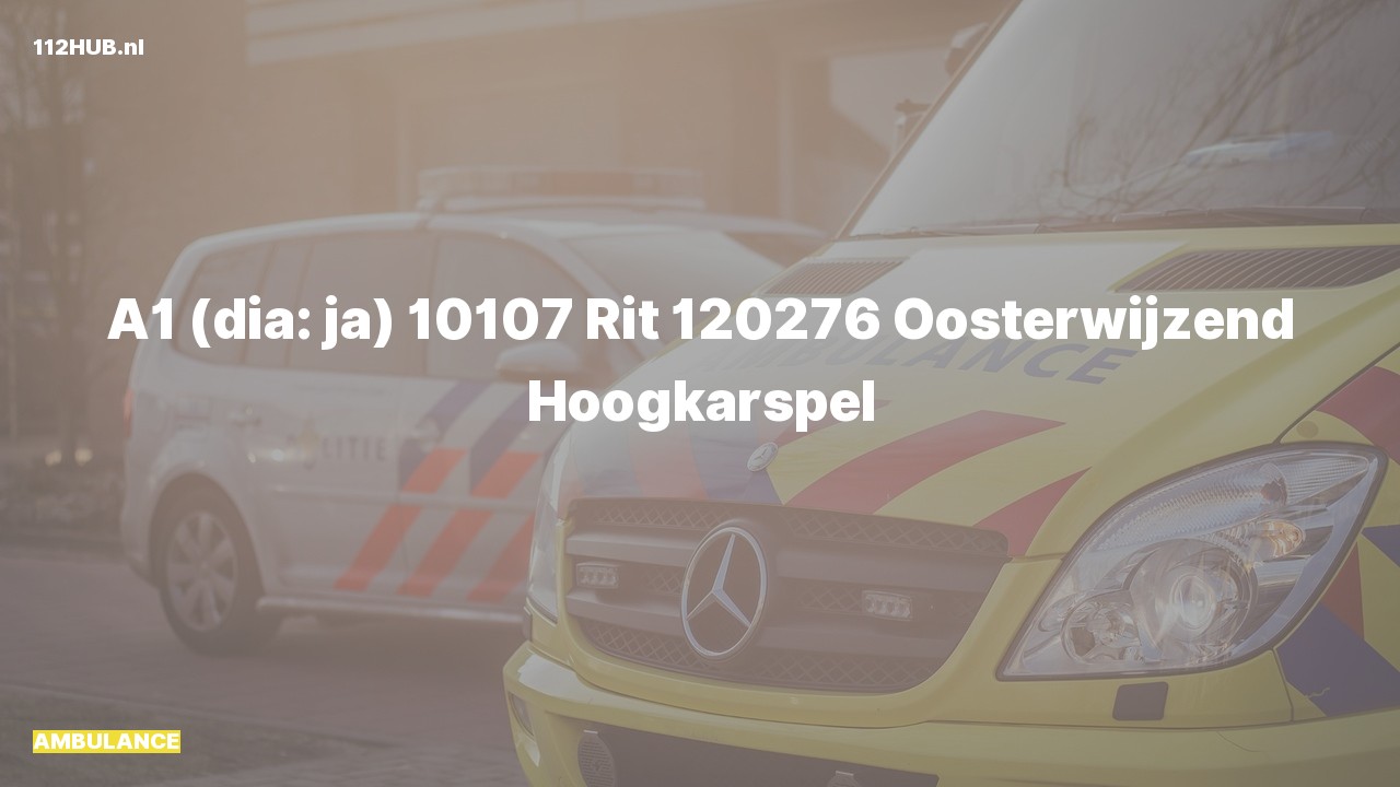 Deelafbeelding voor Ambulance met spoed naar de Oosterwijzend in Hoogkarspel.
