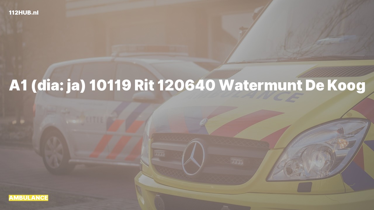 Deelafbeelding voor Ambulance met spoed.