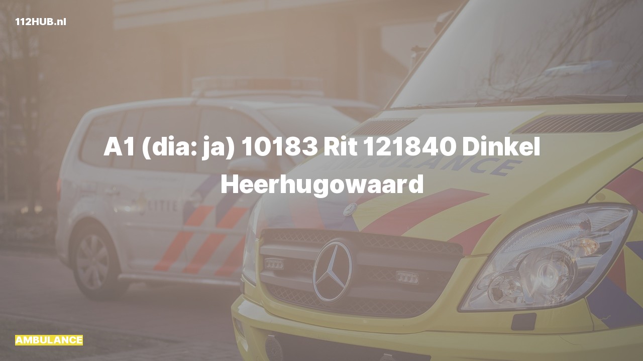 Deelafbeelding voor Ambulance met spoed naar de Dinkel in Heerhugowaard.