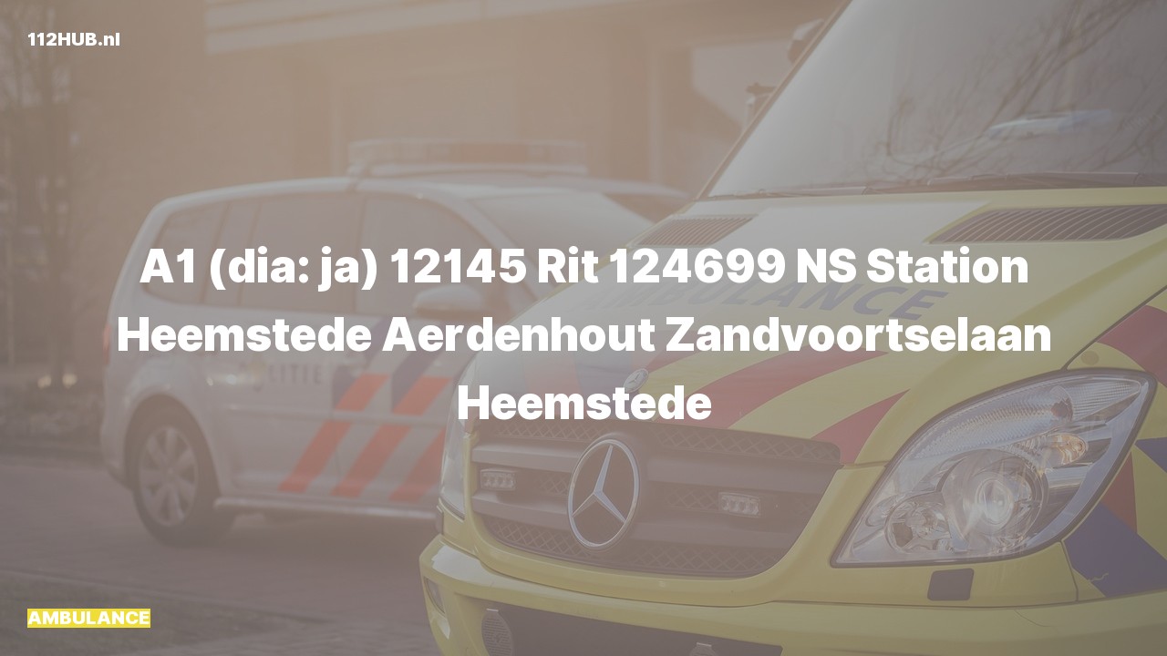 Deelafbeelding voor Ambulance met spoed naar de Zandvoortselaan in Heemstede.