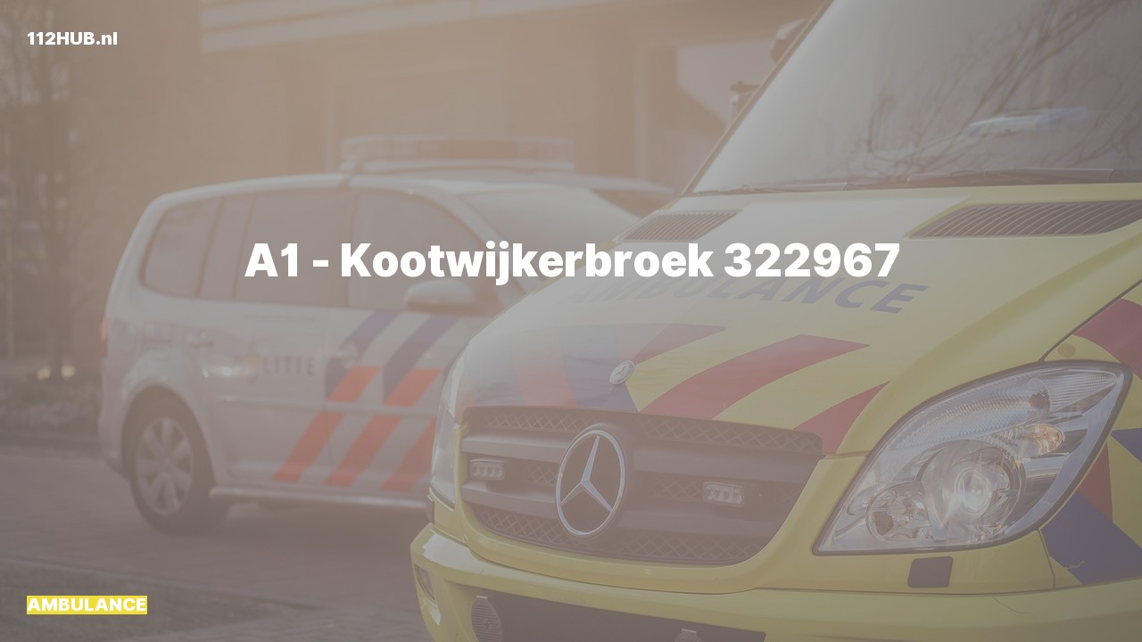 Deelafbeelding voor De ambulance is met spoed uitgerukt