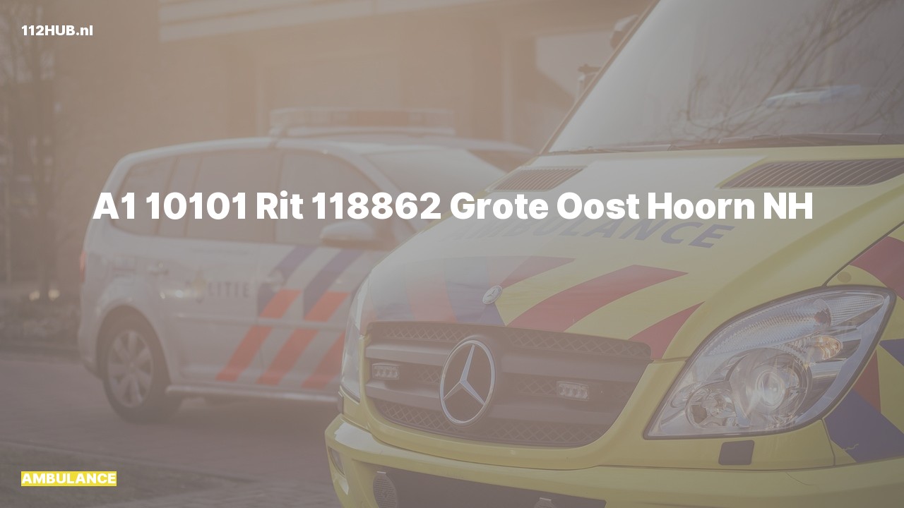 Deelafbeelding voor Ambulance met spoed naar de Grote Oost in Hoorn.