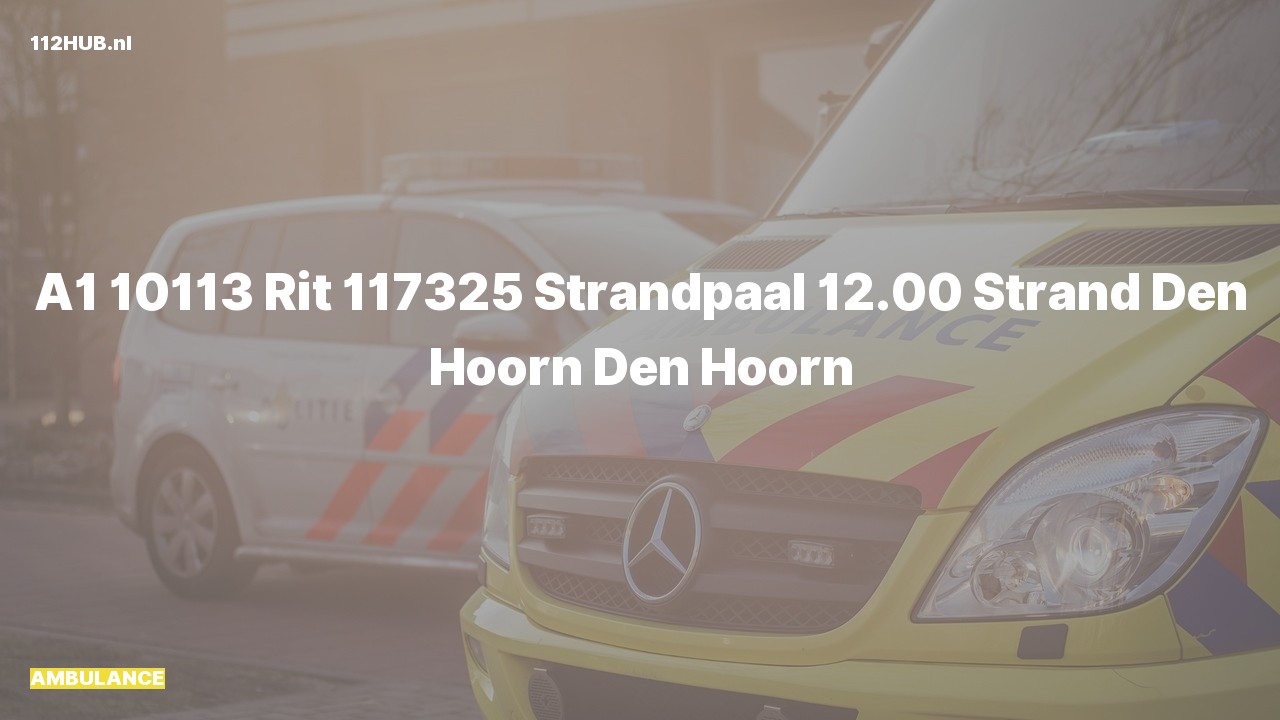 Deelafbeelding voor Ambulance met spoed.