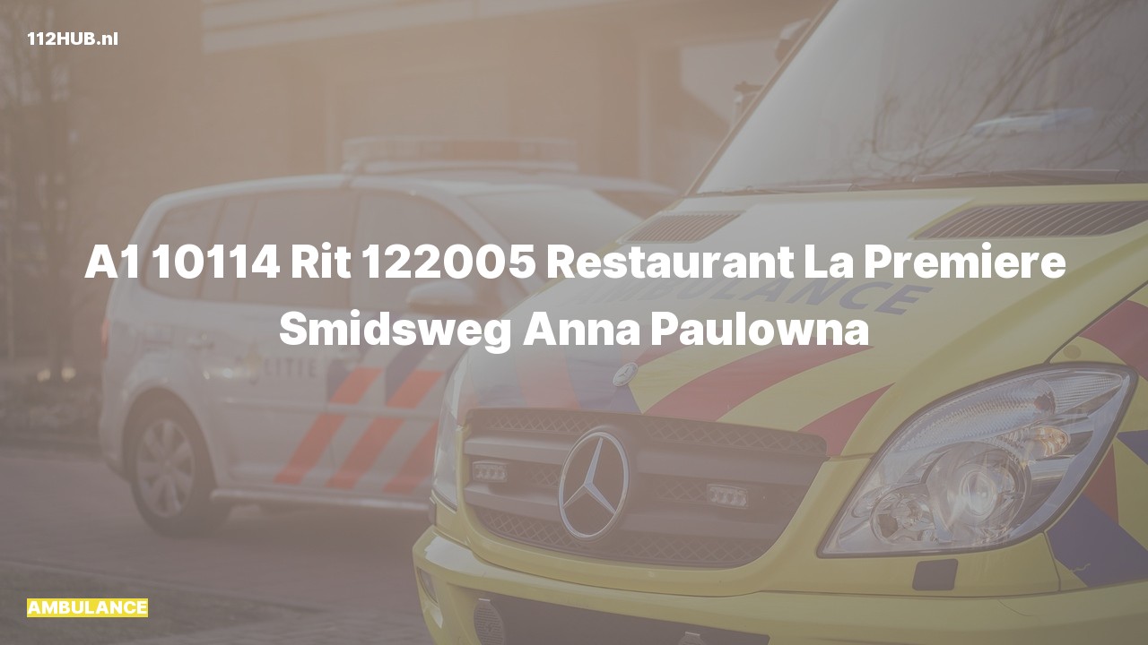 Deelafbeelding voor Ambulance met spoed naar de Smidsweg in Anna Paulowna.