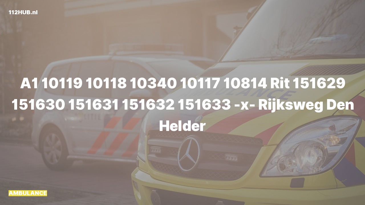 Deelafbeelding voor De ambulance is met spoed uitgerukt