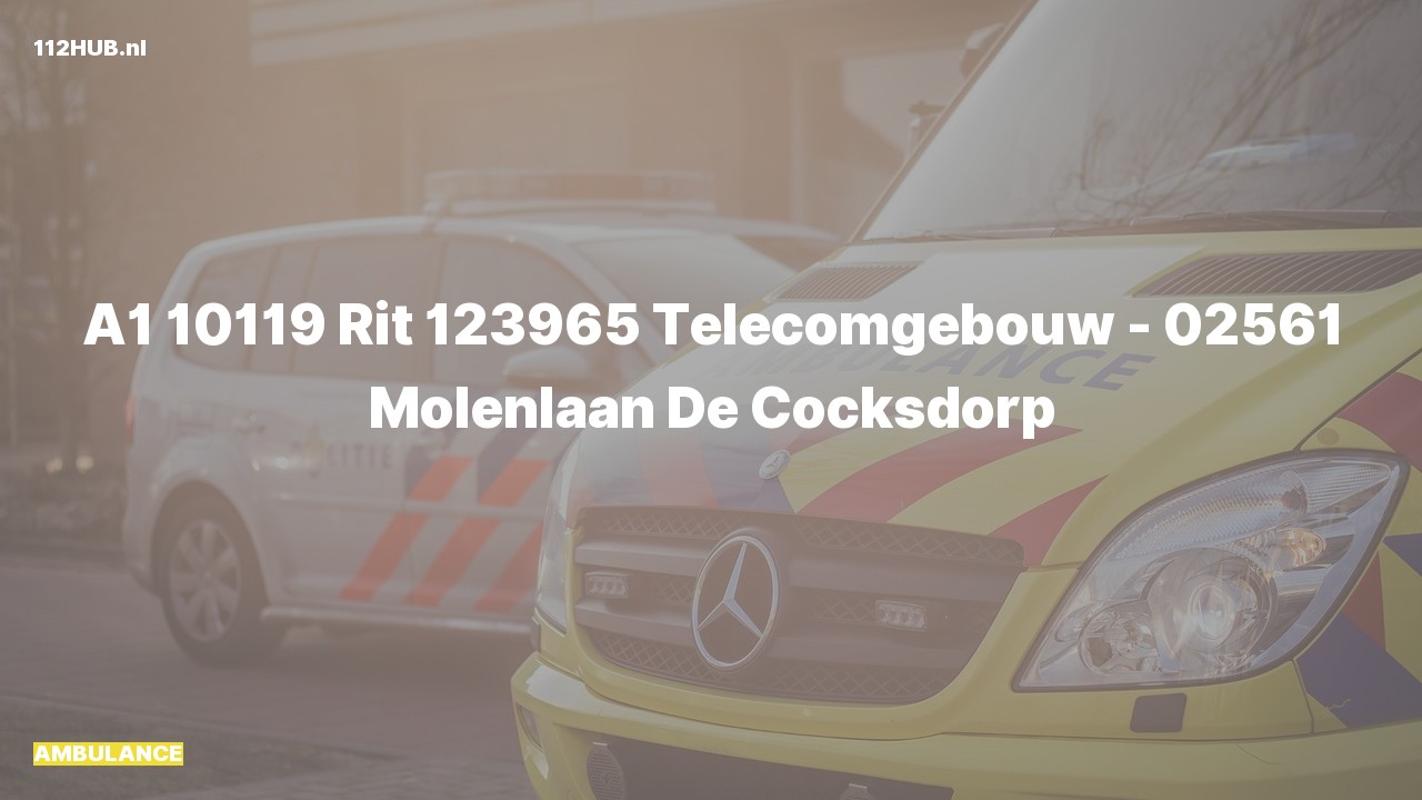 Deelafbeelding voor Ambulance met spoed.