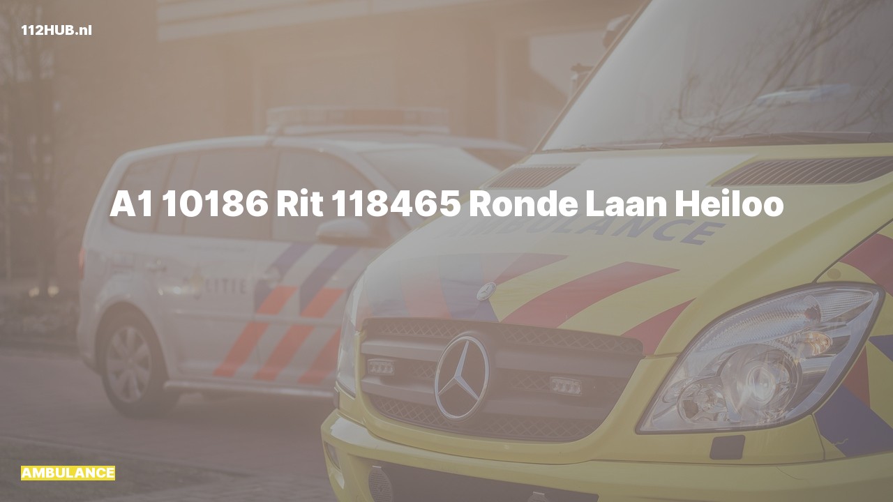 Deelafbeelding voor Ambulance met spoed naar de Ronde Laan in Heiloo.