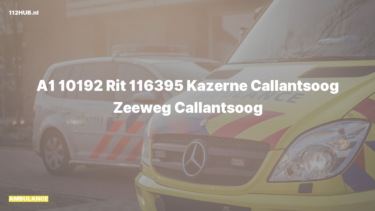Deelafbeelding voor Ambulance met spoed naar de Zeeweg in Callantsoog.