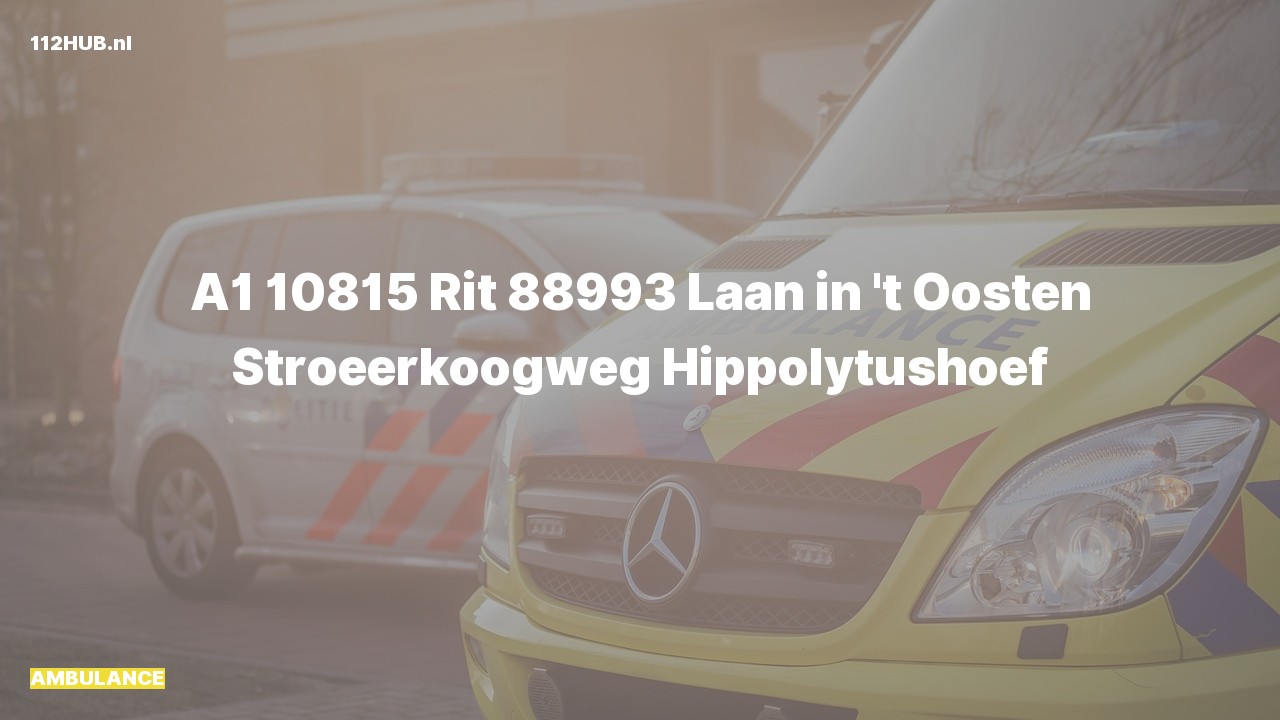 Deelafbeelding voor Ambulance met spoed naar de Stroeërkoogweg in Hippolytushoef.