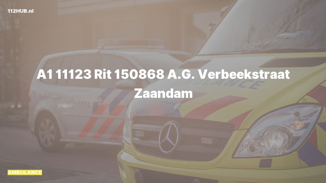 Deelafbeelding voor De ambulance is met spoed uitgerukt