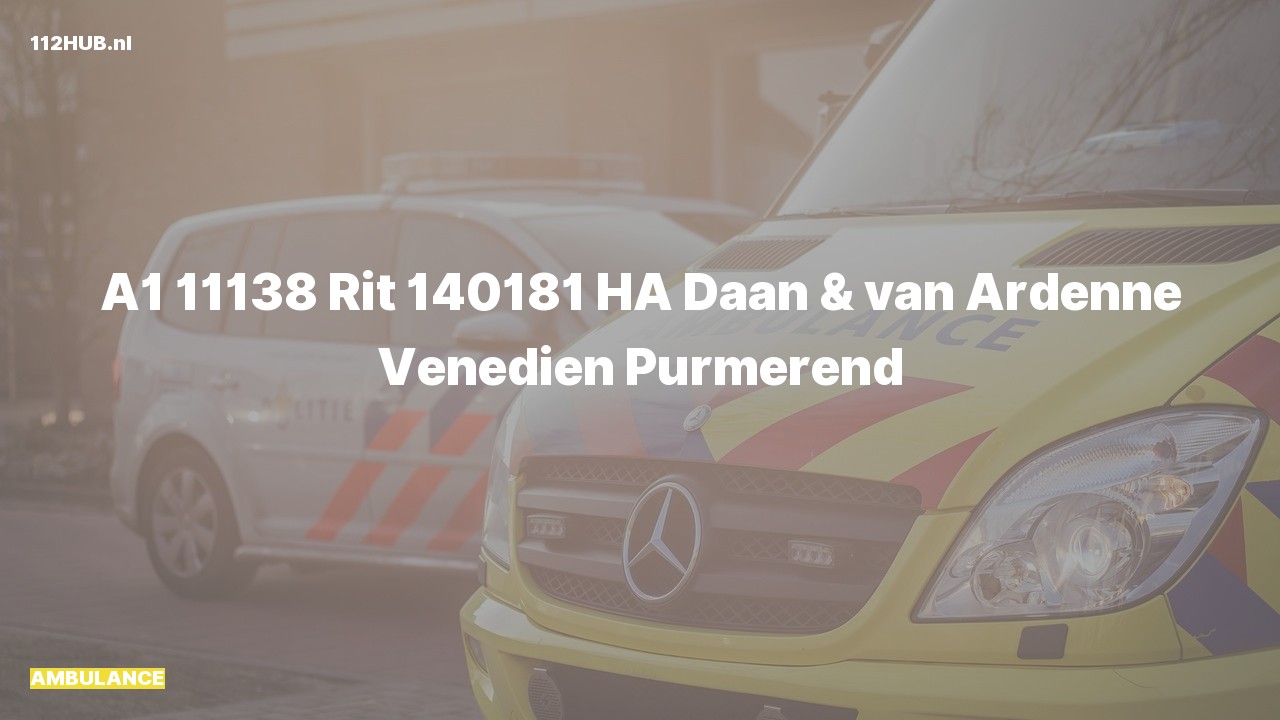Deelafbeelding voor De ambulance is met spoed uitgerukt