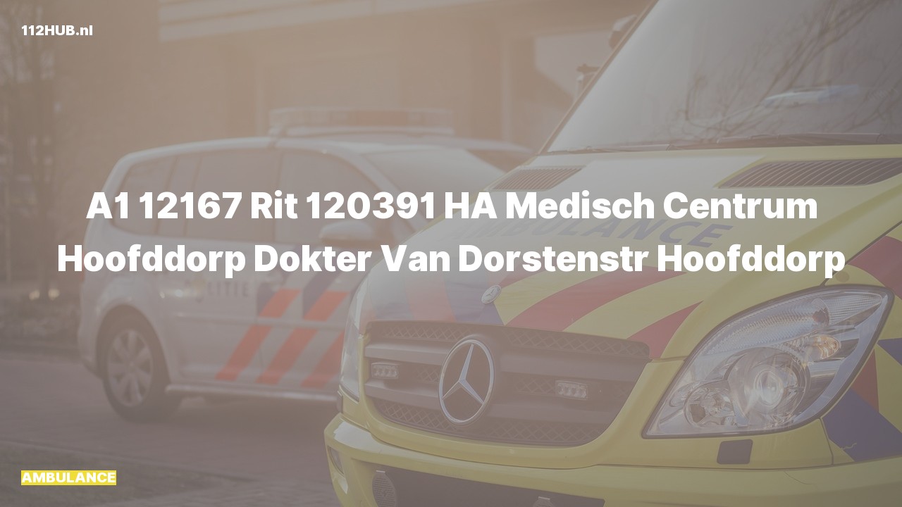 Deelafbeelding voor Ambulance met spoed.