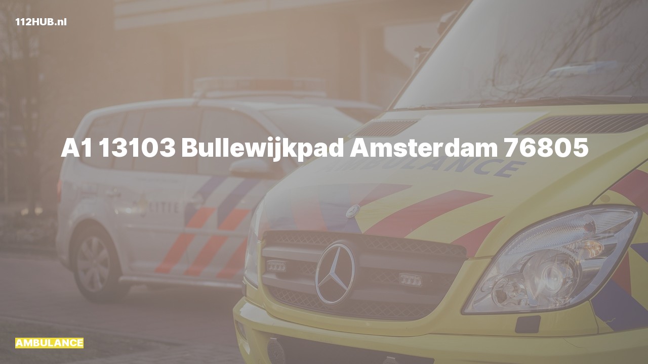 Deelafbeelding voor Ambulance met spoed naar de Bullewijkpad in Amsterdam.