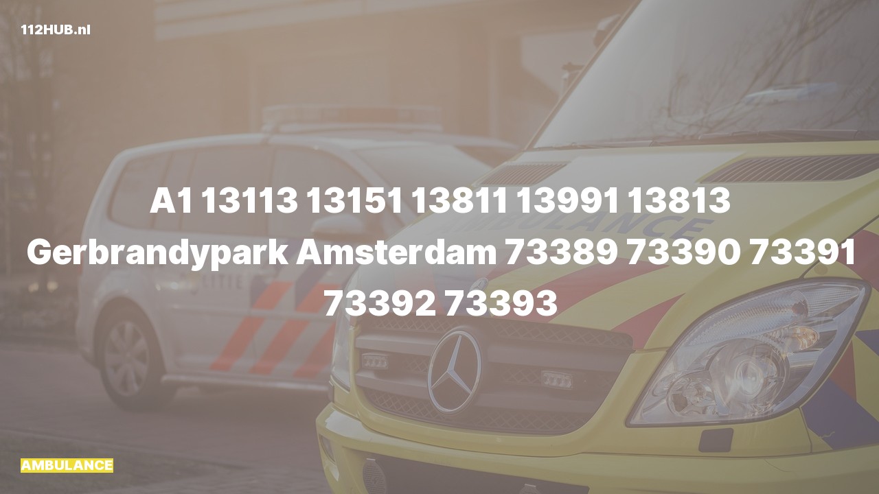 Deelafbeelding voor Ambulance met spoed.