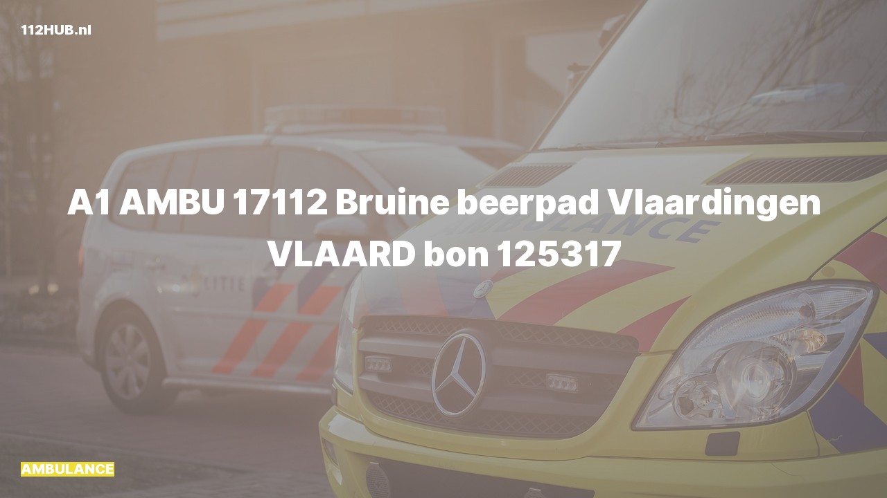 Deelafbeelding voor Ambulance met spoed.
