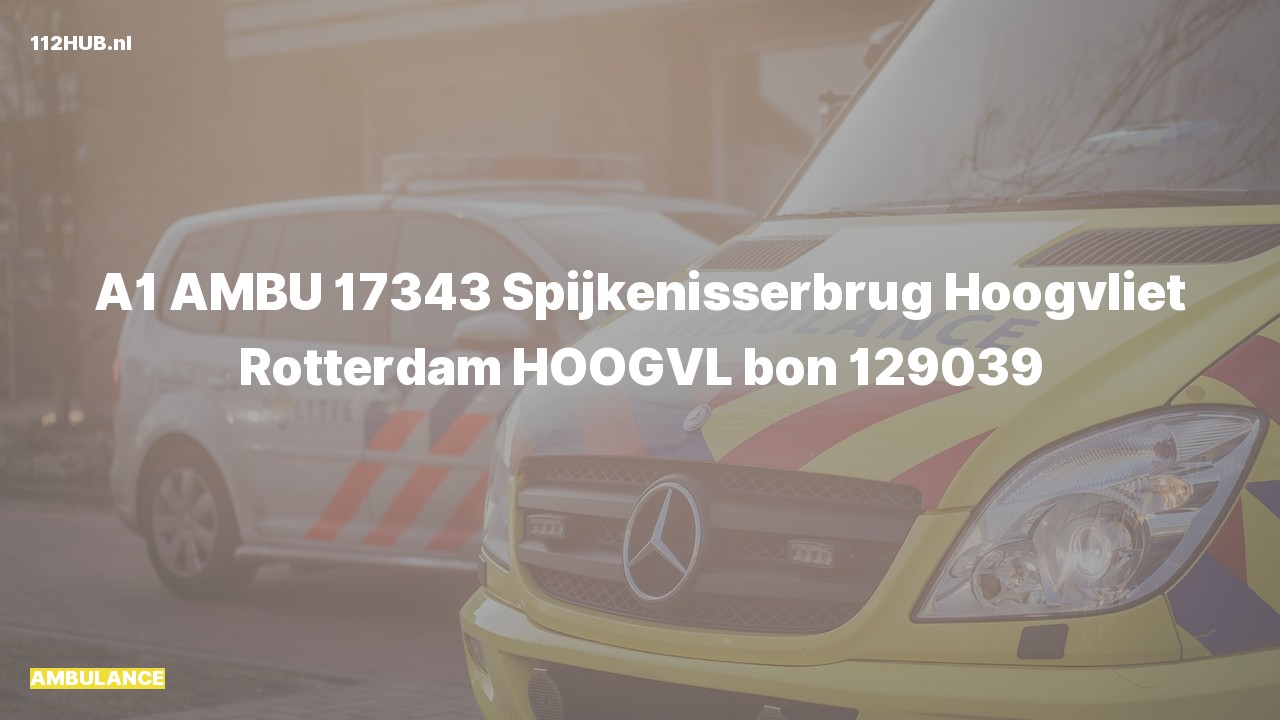 Deelafbeelding voor Ambulance met spoed.