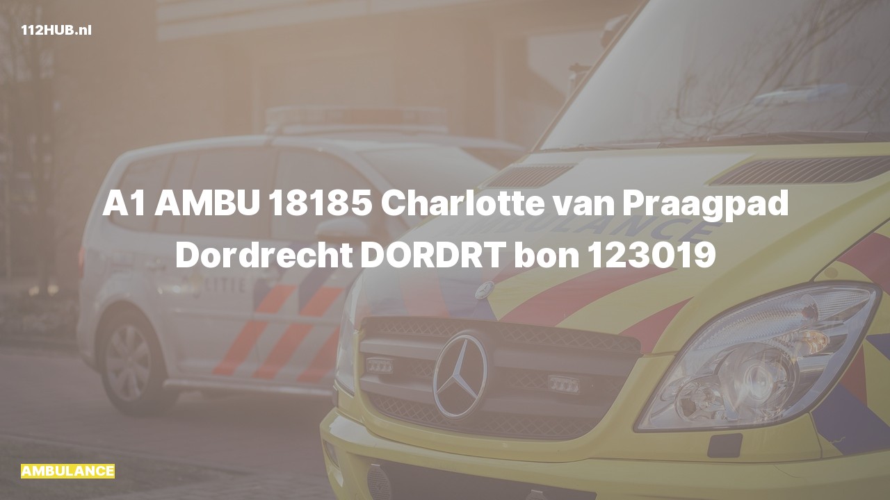 Deelafbeelding voor Ambulance met spoed.