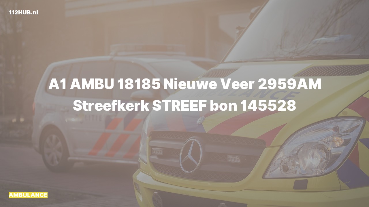 Deelafbeelding voor De ambulance is met spoed uitgerukt naar de Nieuwe Veer in Streefkerk