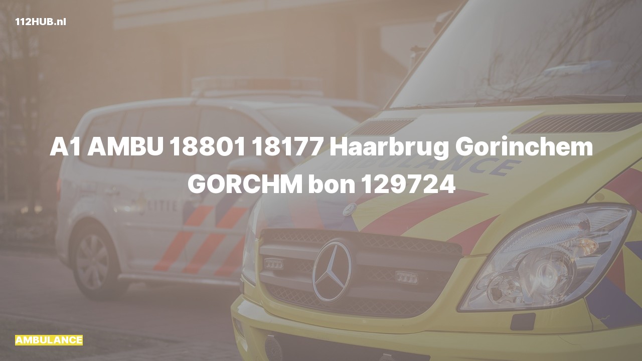 Deelafbeelding voor Ambulance met spoed.