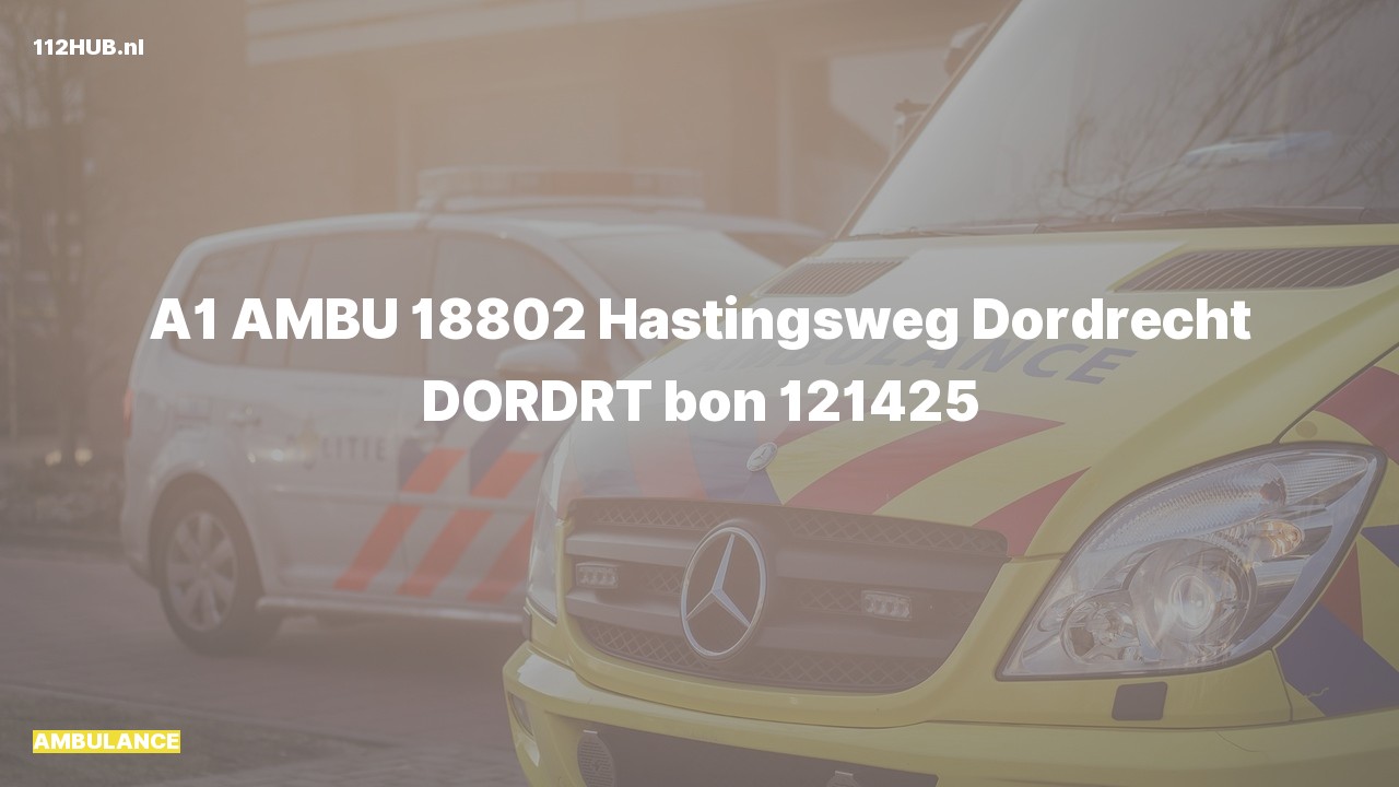 Deelafbeelding voor Ambulance met spoed.