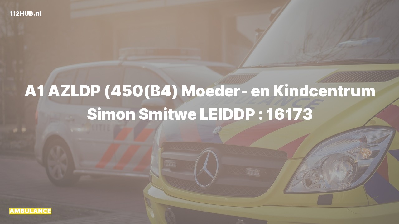 Deelafbeelding voor Ambulance met spoed.