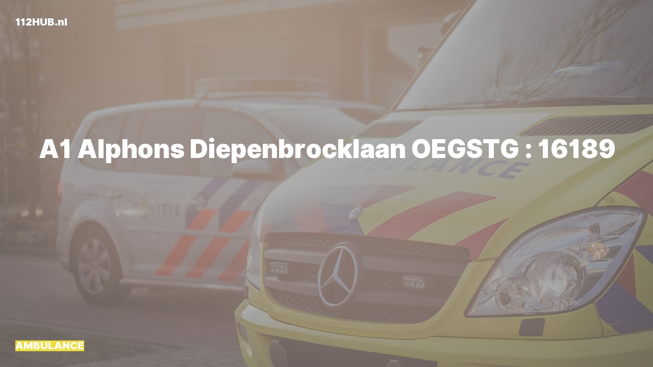 Deelafbeelding voor Ambulance met spoed.