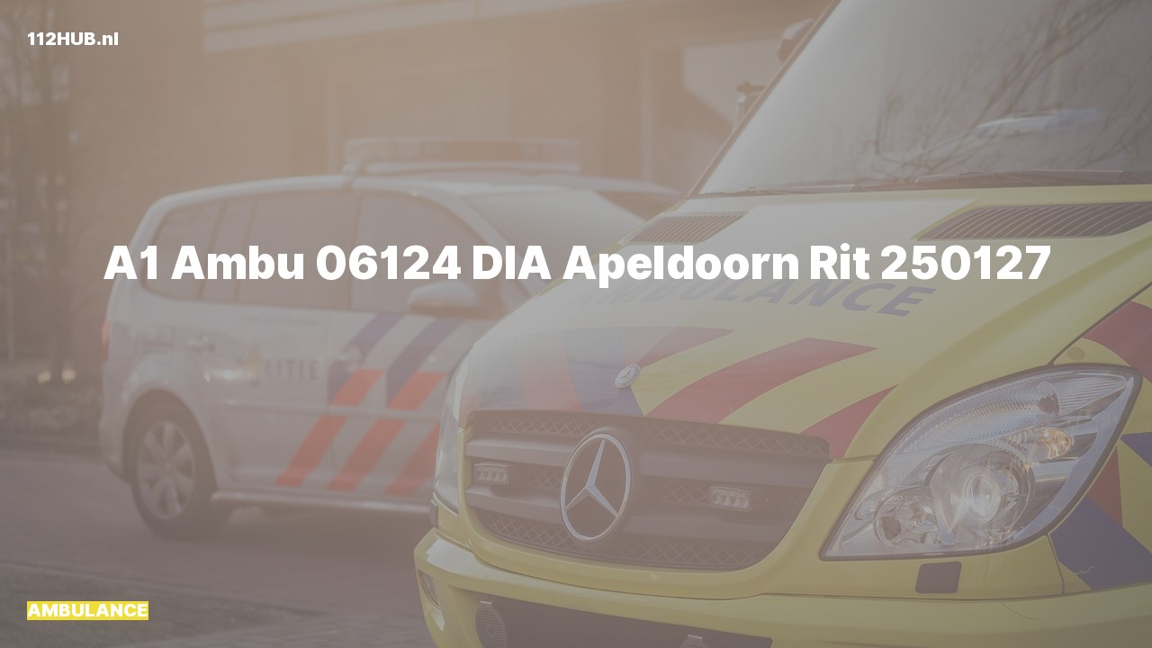 Deelafbeelding voor Ambulance met spoed.