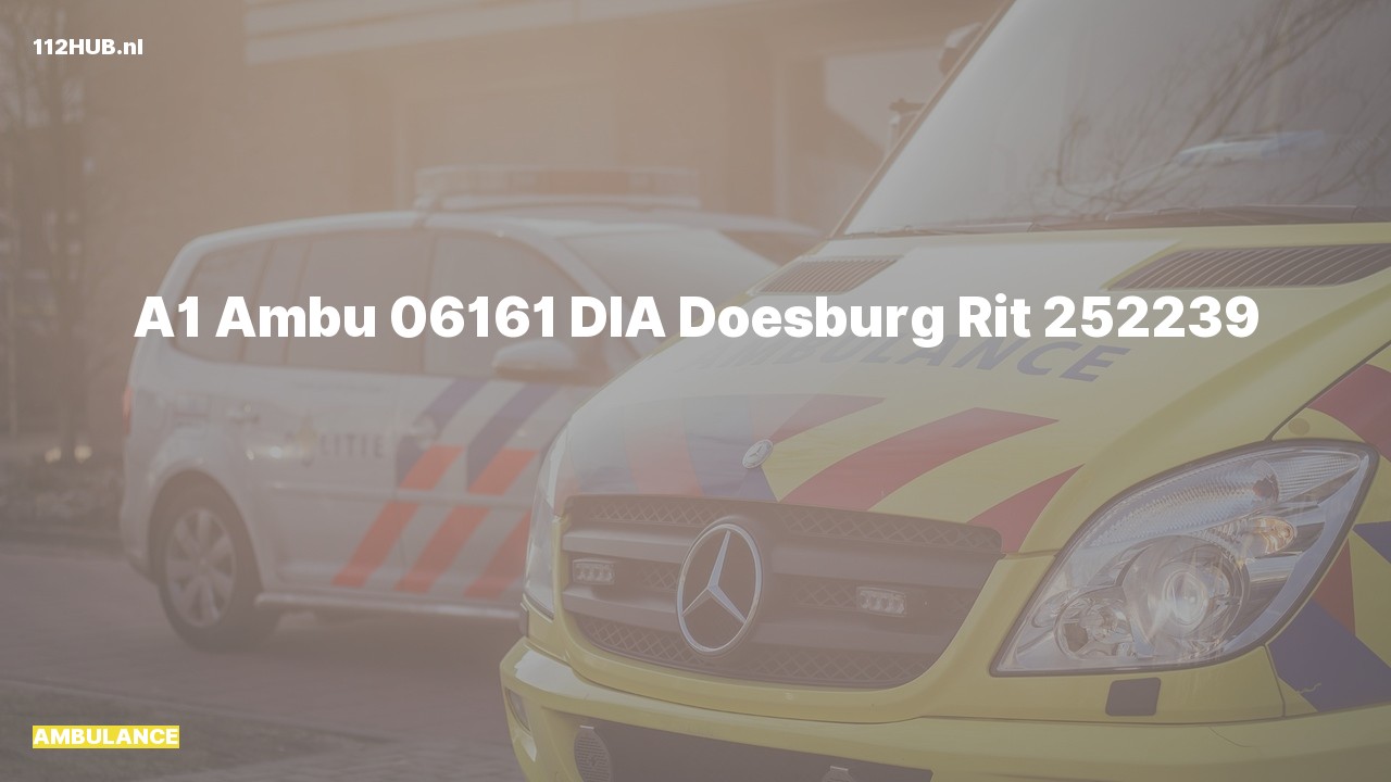 Deelafbeelding voor Ambulance met spoed.