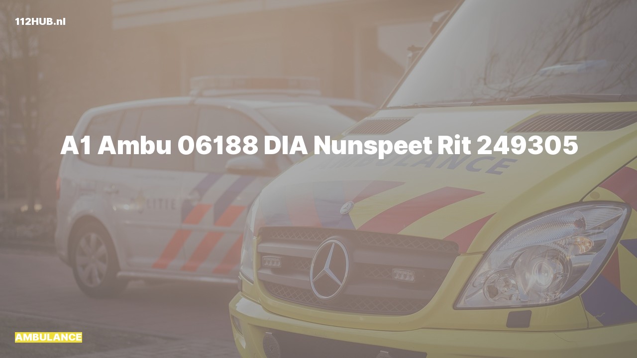 Deelafbeelding voor Ambulance met spoed.