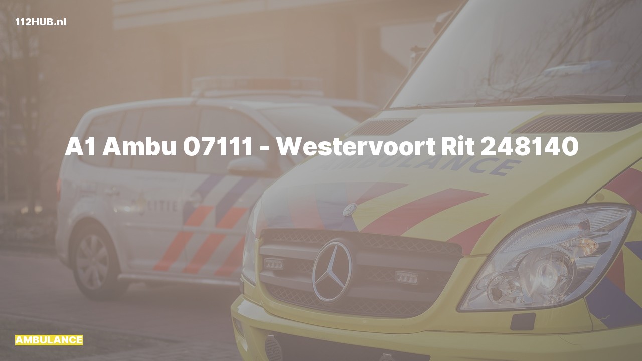 Deelafbeelding voor Ambulance met spoed.