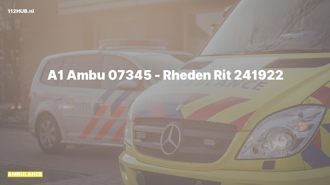 Deelafbeelding voor Ambulance met spoed.