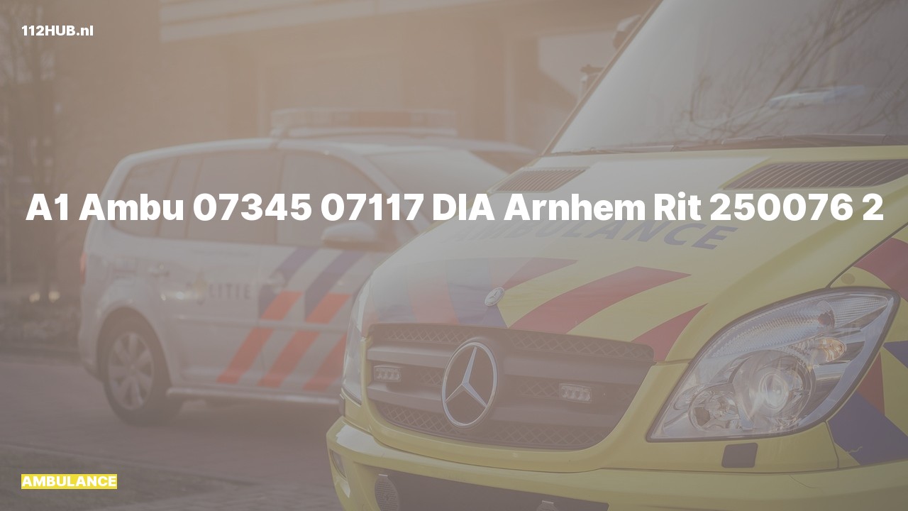 Deelafbeelding voor Ambulance met spoed.