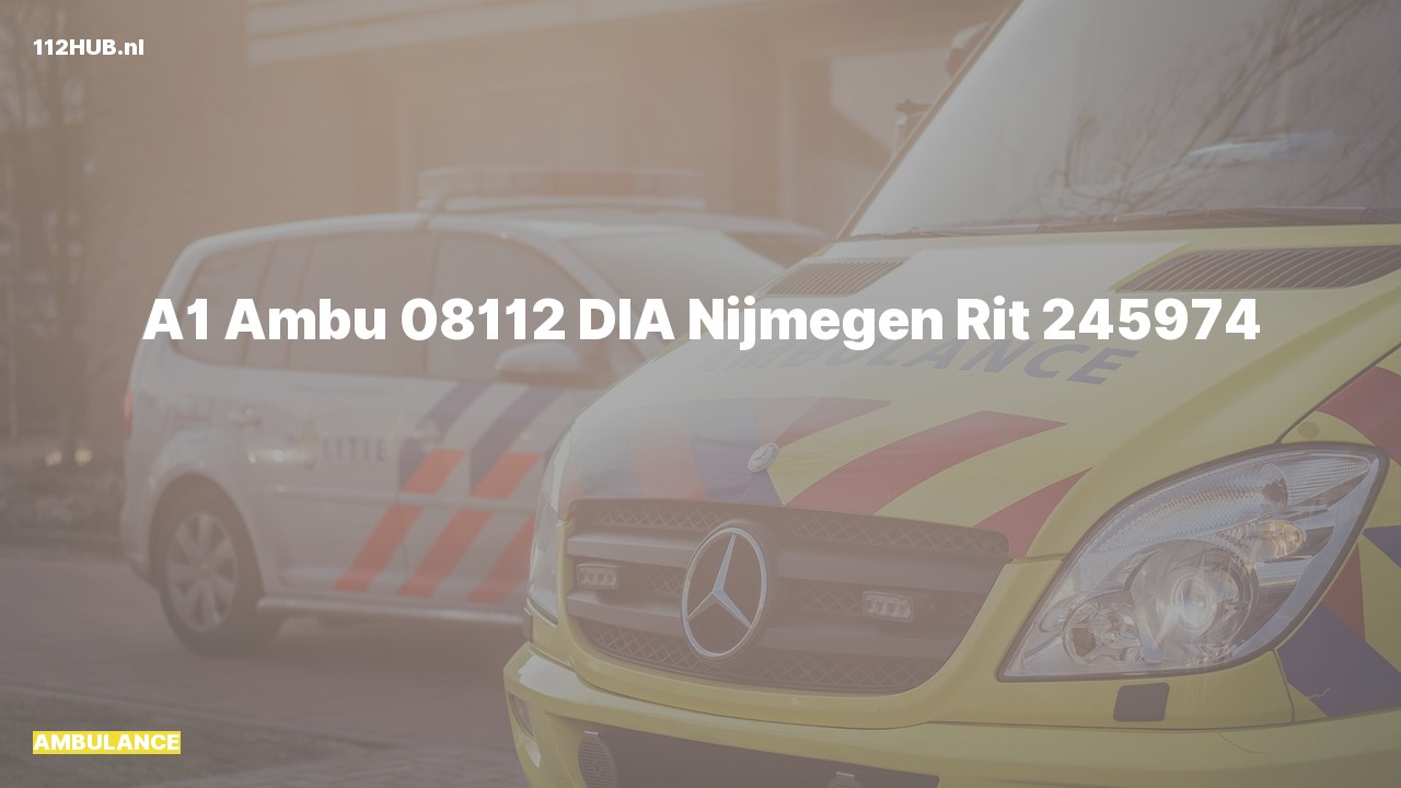 Deelafbeelding voor Ambulance met spoed.