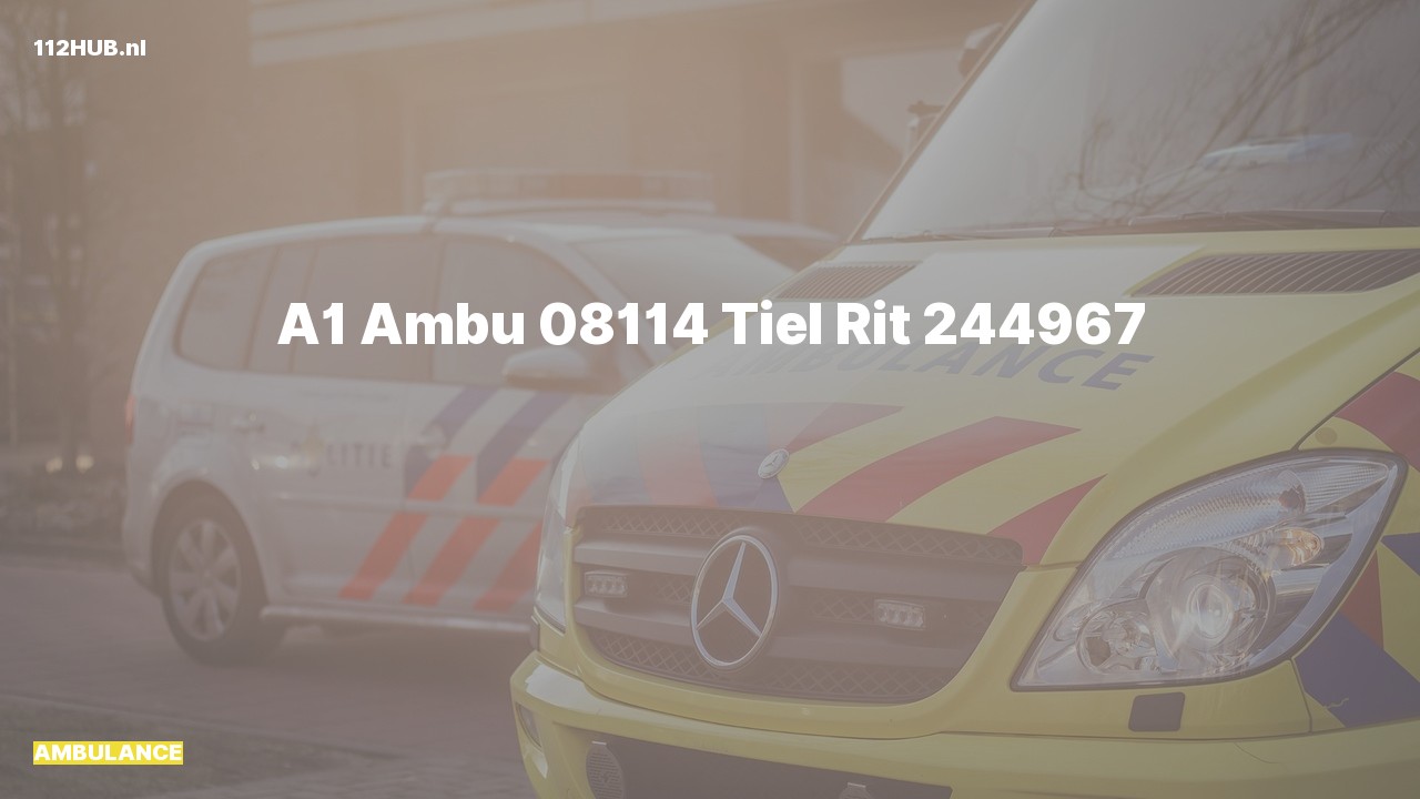 Deelafbeelding voor Ambulance met spoed.