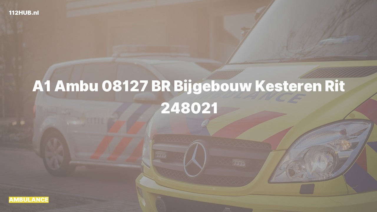 Deelafbeelding voor Ambulance met spoed.