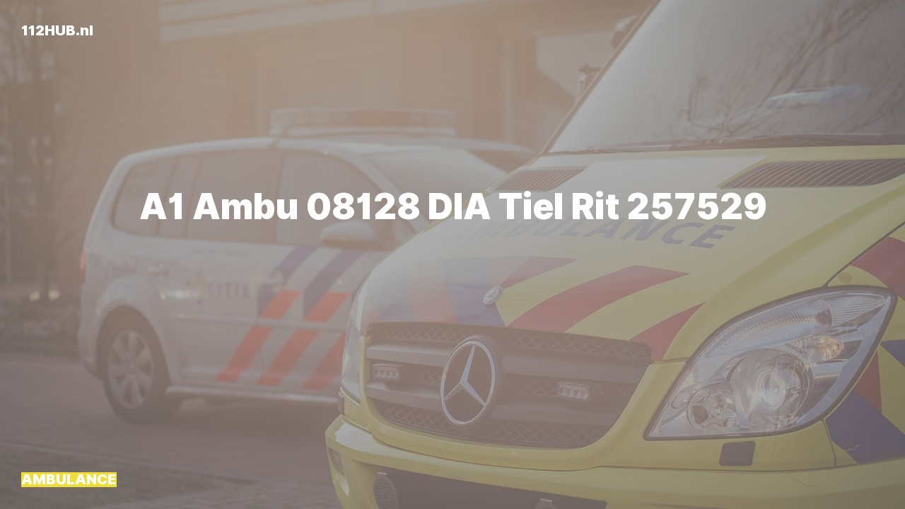 Deelafbeelding voor Ambulance met spoed.